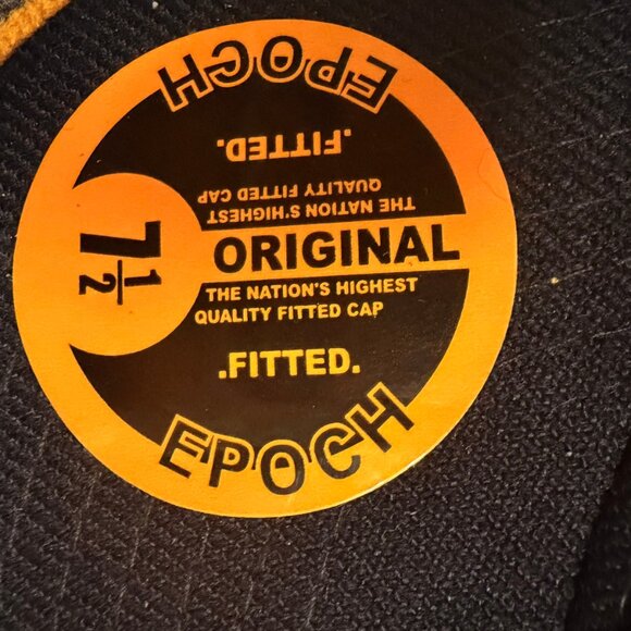 Original PRO “G” Fitted Baseball Cap Black & Yellow Retro Letter Hat Size 7 ½ - Picture 6 of 8